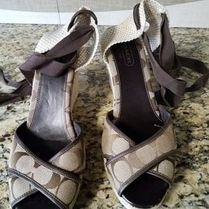 Coach wedge shoe